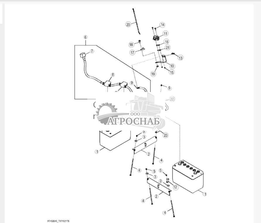 Спаренная аккумуляторная батарея с предохранителем 